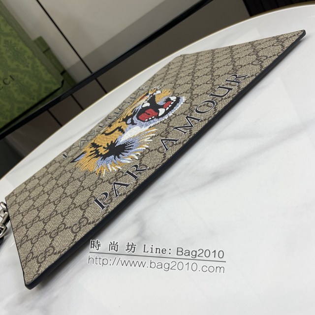 Gucci專櫃古馳最新款Ophidia系列手包男士手拿包 jh2287型號：473904